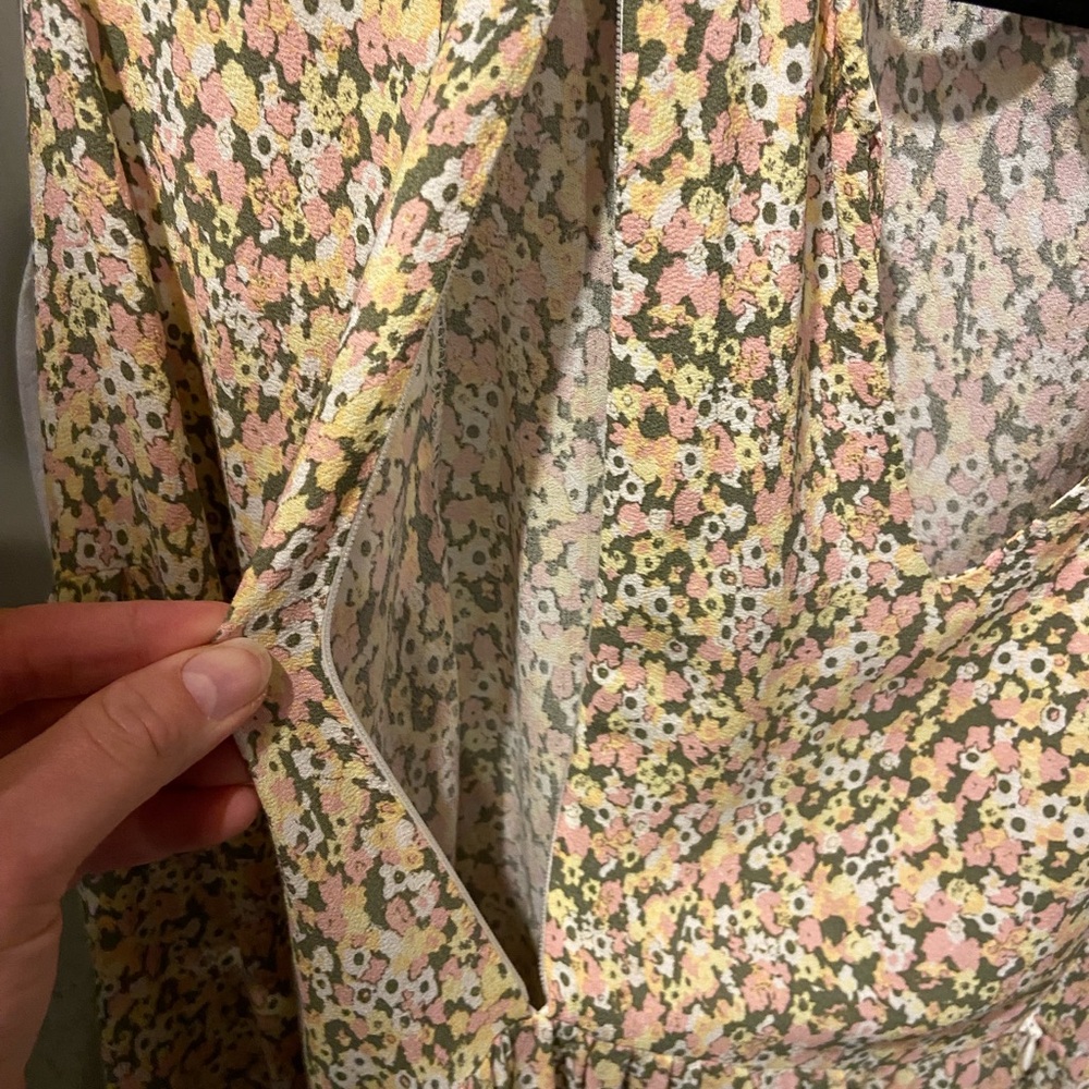Seraphine Multicolor Floral Long Sleeve Maternity Dress - Picture 3 of 5